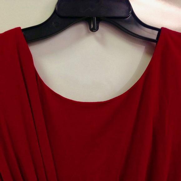 Free People Raspberry Red Draped Top - Picture 4 of 4